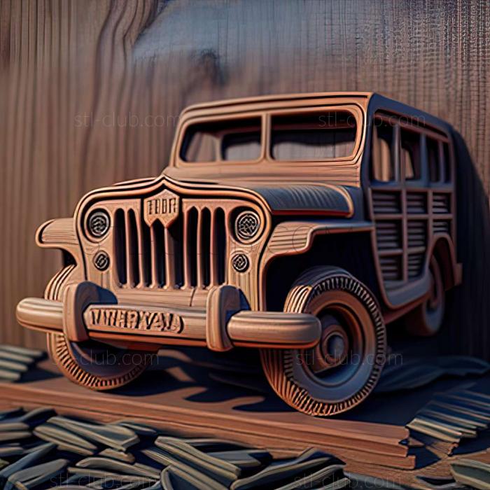 3D мадэль Willys Jeep Wagon (STL)